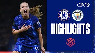 Chelsea Women 20 Manchester City  HIGHLIGHTS amp MATCH REACTION  WSL 2425 [upl. by Ycats]