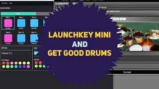 How to use the Launchkey Mini w Get Good Drums [upl. by Kcirret]