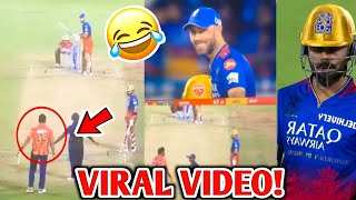 quotRuk Ja Pench quot Virat Kohli Viral Funny Moment with Harpreet Brar  RCB Vs PK Match News [upl. by Hansel]