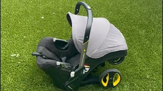 Doona Car Seat amp Stroller Nitro Black All in One Travel System Review [upl. by Aleemaj]