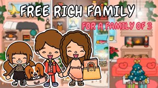 ✨ Free ✨ Aesthetic Rich Family House 👜 Toca Boca Free House Ideas 🐩 TOCA GIRLZ [upl. by Schulman]