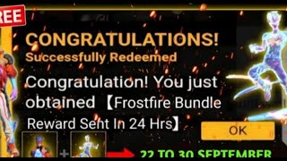 FREE FIRE REDEEM CODE TODAY SEPTEMBER 22  FF REWARDS REDEEM CODE FF REDEEM CODE TODAY 22 SEPTEMBER [upl. by Htenek]