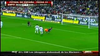 Real Madrid 02 Barcelona Highlight 04102010 Liga BBVA Gol pedro y Messi [upl. by Ailemrac]