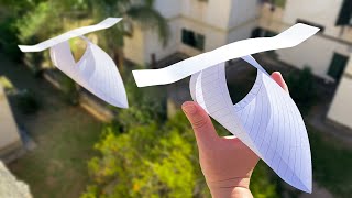 Como Hacer un Avión de Papel Planeador que Vuela Mucho y Lejos  How To Make Paper Plane [upl. by Efal]