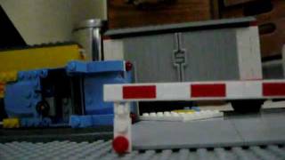 Union Pacific Lego Train hits car 1 [upl. by Enram]