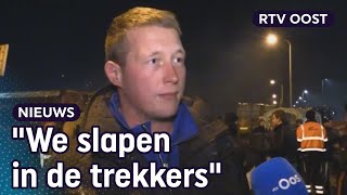 Nieuw boerenprotest 2 dagen distributiecentra bezet  RTV Oost [upl. by Ahsiekar]