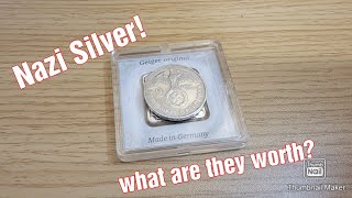 Nazi Germany Silver Coins These still exist 1938 2 reichsmark coin [upl. by Marco]