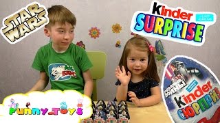 NEW Kinder Surprise STAR WARS  НОВАЯ серия Киндер Сюрприз для мальчиков [upl. by Animahs]