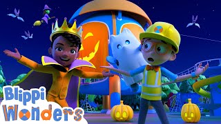 Blippis Halloween Hideout Song  Blippi Wonders Educational Videos for Kids [upl. by Dori179]