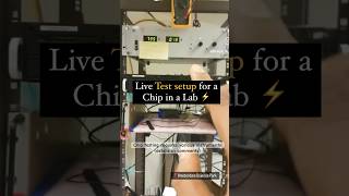 👀Live test chip Setup in microelectronics lab  vlsi chipdesign testing [upl. by Sarat]