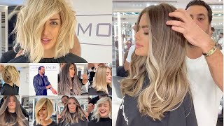 Mounir Salon New Hair Transformation Videos  Mounir Hair Balayage and Coloring Tutorial Videos [upl. by Asatan]