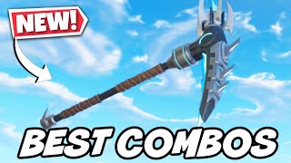 BEST COMBOS FOR NEW WINTERS ONSLAUGHT PICKAXE  Fortnite [upl. by Tinor]