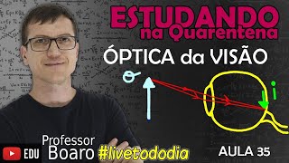 AO VIVO  LiveTodoDia2020  AULA 35  ÓPTICA da VISÃO [upl. by Ivel]