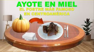 Ayote en miel el postre más famoso de Honduras frutas postres dulces [upl. by Schott]