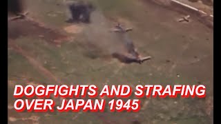 GUN CAMERA COMPILATION IN HD COLOR  DOGFIGHTS AND STRAFING OVER JAPAN 1945  WWII DOCUMENTARY [upl. by Lakim]