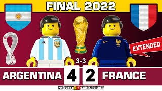 World Cup Final 2022 • Argentina vs France 42 33 • All Goals amp Extеndеd Hіghlіghts Lego Football [upl. by Arrimat52]