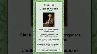 Christoph Willibald Gluck simply and briefly explained [upl. by Sagerman934]