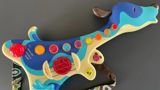 B Toys Woofer Hound Dog Guitar Puppy Kids Musical Instrument Strum 🎶 🎵 🎶 🎵 🎶 🎶 🎵 [upl. by Aiek987]