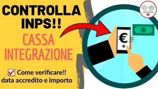 CASSA INTEGRAZIONE VERIFICA DATA PAGAMENTO E IMPORTO ONLINE INPS 2020 [upl. by Gilles]