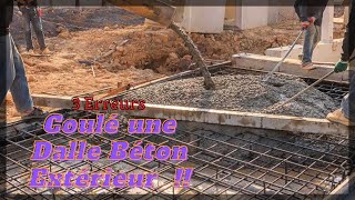 DALLE BETON EXTERIEUR 3 ERREURS A NE PAS FAIRE [upl. by Thurber964]