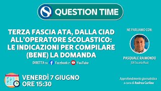 Terza fascia ATA dalla CIAD all’operatore scolastico le indicazioni per compilare la domanda [upl. by Enra]