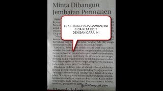 Cara merubah teks pada foto menjadi teks yang bisa di edit [upl. by Hterrag]