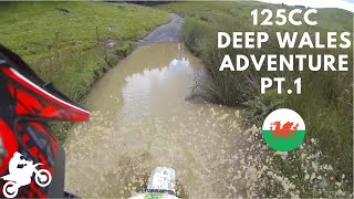 The Greatest Green Lane in the UK 125cc Welsh Motorbike Adventure Strata Florida [upl. by Enirhtac]