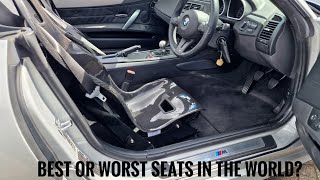 Are these the most uncomfortable buckets seats IN THE WORLD Tillet Carbon Fibre  Bmw Z4M CS Build [upl. by Caton]