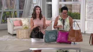 Tignanello Vintage Leather Hobo on QVC [upl. by Holihs]