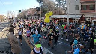 Maratona di Roma 2024 passaggio al km 2 [upl. by Yrreb]