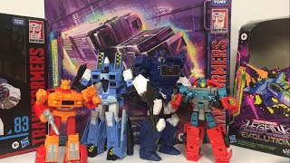 BIG Transformers Haul Legacy EVOLUTIONStudio Series and Commander MOTORMASTER [upl. by Judie780]