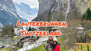 Exploring the town of Lauterbrunnen Switzerland and it’s beautiful waterfall [upl. by Lachlan]