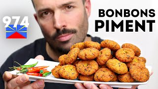 Les BONBONS PIMENT 🇷🇪 Cuisine Réunionnaise Beignets Salés Épicés 974 [upl. by Grearson1]