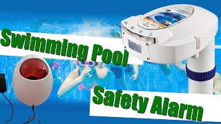 Test of IC ICLOVER Pool Alarm Outdoor Inground Immersion Swimming Pool Safety Alarm [upl. by Anilad]