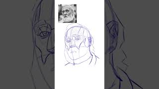 Learn to Draw like this  loomismethod portraitart portraitdrawing [upl. by Ahsotan]