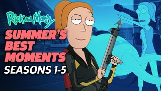 RICK AND MORTY Summers Best Moments EVER Seasons 15 [upl. by Amikahs162]