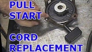 Pull Start Cord Replacement on Ariens Rocket V Rear Tine Rototiller [upl. by Moulden210]