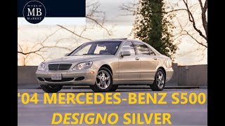 2004 MercedesBenz S500 Designo  Driving Video Segment  The MB Market [upl. by Akema]