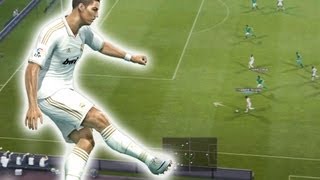 PES 2013 Demo  Passes Manuais e Belos Gols [upl. by Proud]