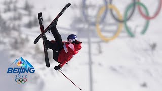 Chinas Eileen Gu stomps final slopestyle run to snatch silver  Winter Olympics 2022  NBC Sports [upl. by Akalam]