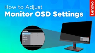 How to Adjust Monitor OSD Onscreen Display Settings [upl. by Idurt]