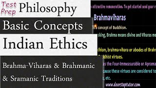 The Concept of BrahmaViharas amp Brahmanic and Sramanic Traditions Indian Ethics Philosophy [upl. by Catha274]