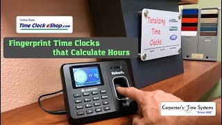 Fingerprint Time Clocks that Calculate Hours  Acroprint BioTouch Time Clock [upl. by Kassel]