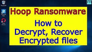 Hoop virus ransomware How to decrypt Hoop files Hoop File Recovery Guide [upl. by Ridinger]