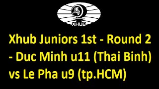 Xhub Juniors 1st  Round 2  Duc Minh u11 Thai Binh vs Le Pha u9 tpHCM [upl. by Ainavi]