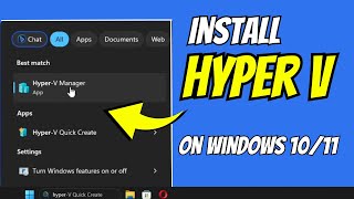 Easiest Way Enable HyperV in Windows 1011 Home or Pro Edition  2023 [upl. by Jelks967]