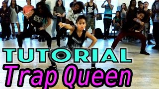 TRAP QUEEN  Fetty Wap Dance TUTORIAL  MattSteffanina Choreography Beginner Hip Hop [upl. by Endres]