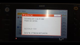 Máy ricoh lỗi SC54200 cách kiểm tra xử lý  Ricoh error SC54200 [upl. by Harifaz]