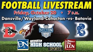 SEC V FOOTBALL DansvilleWaylandCohocton vs Batavia  Week 8 2023 [upl. by Annairdua711]