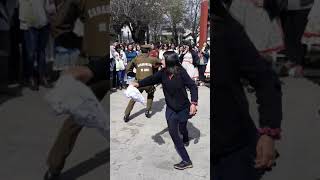 Estudiante vs Carabinero bailan cueca en San Fernando Colchagua CHILE [upl. by Wetzell]